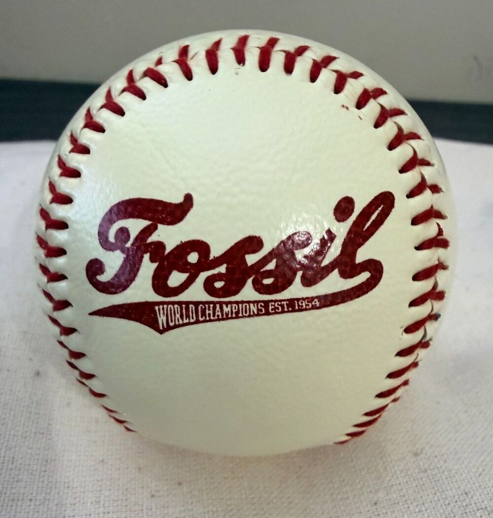Vintage Fossil Promotional Baseball Advertising Collectible Novelty Ball